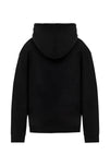 Hoodie Remanence negro con capucha relaxed fit