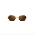 Gafas de Sol Cartier CT0636S-002 55 Gold-Gold Brown