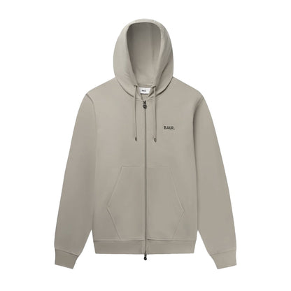 Hoodie Balr Q-series Regular Fit Zip Through Silver Lining