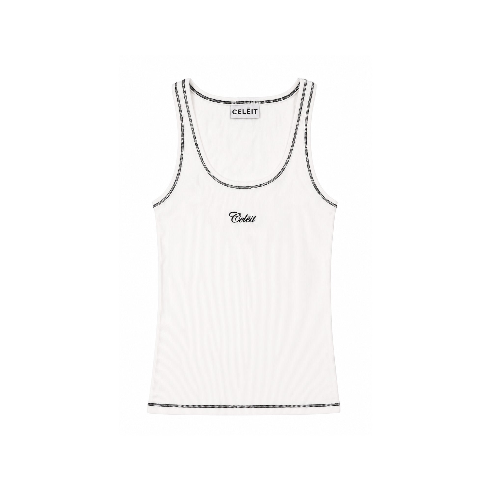 CELEIT SCRIPT TANK WHITE