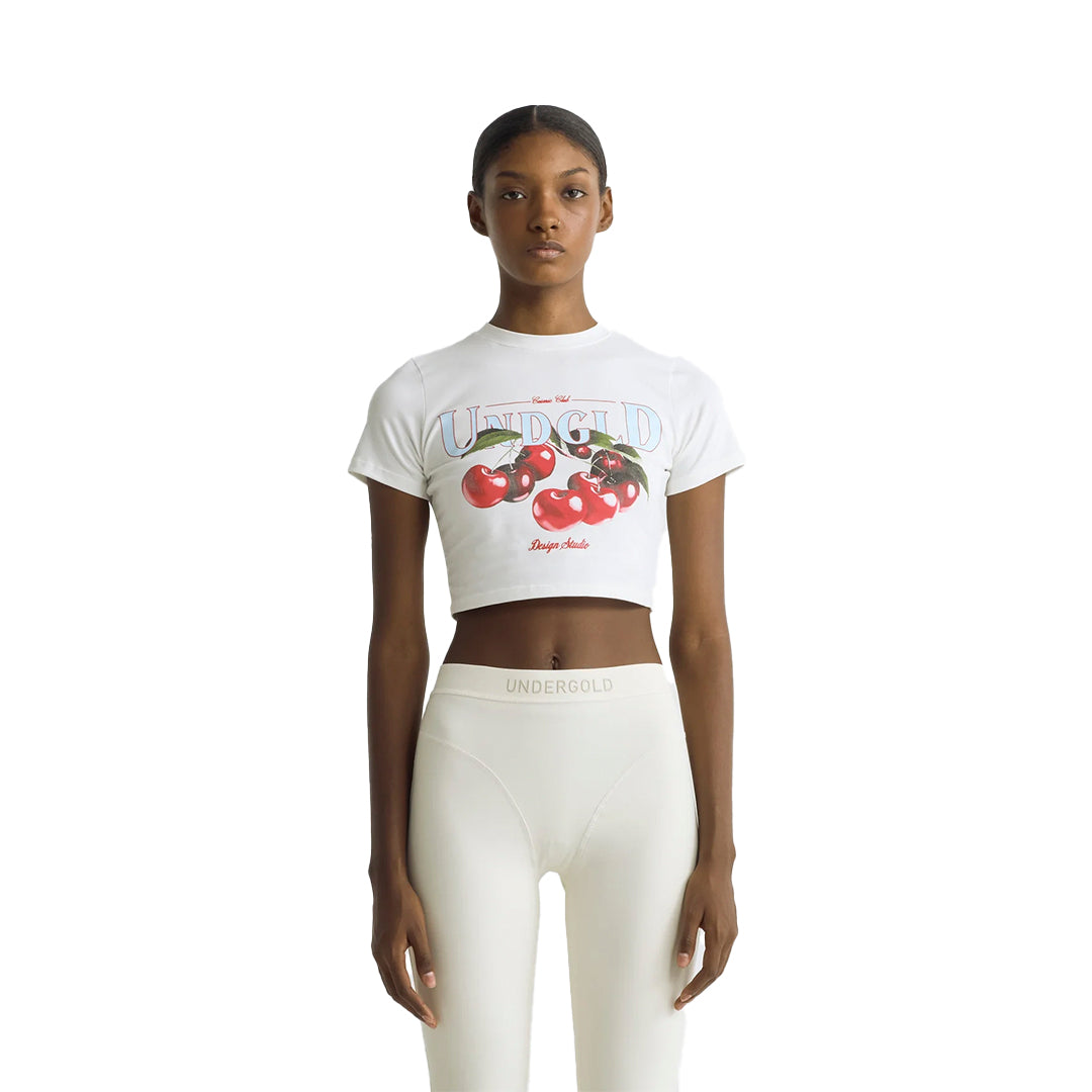 Crop Top Undergold Basics Cherries Baby Tee