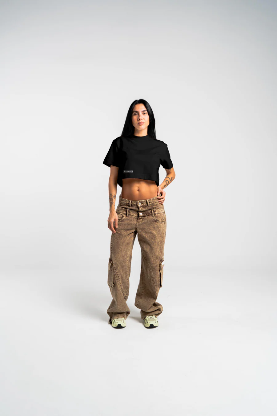 Crop Top Aurum Black Born To fly