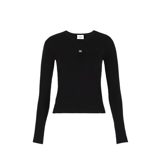 Rib Long Sleeve Black