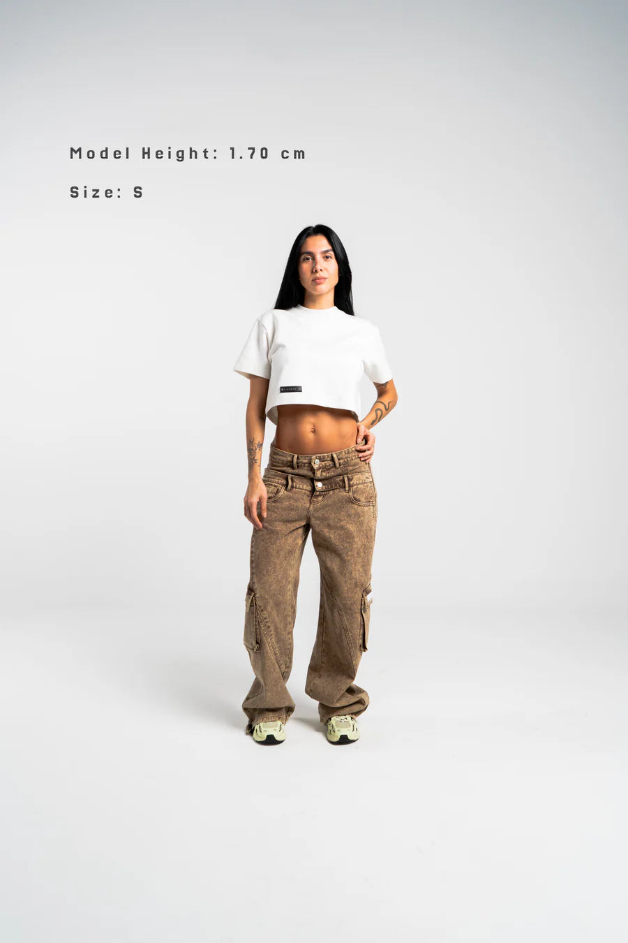 Crop Top Aurum White Born To Fly