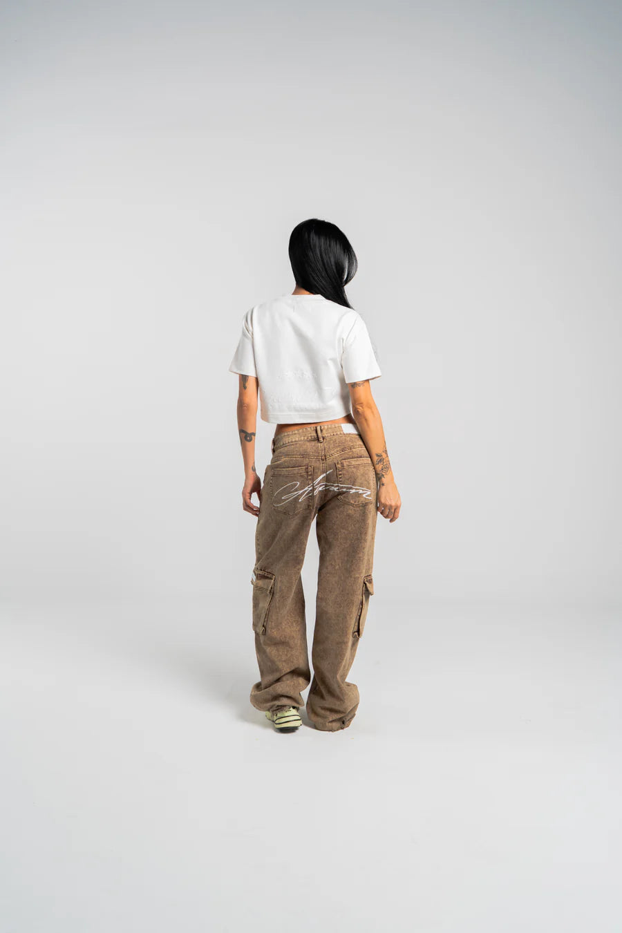 Crop Top Aurum White Born To Fly