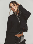 CELEIT COQUETTE HOODIE BLACK