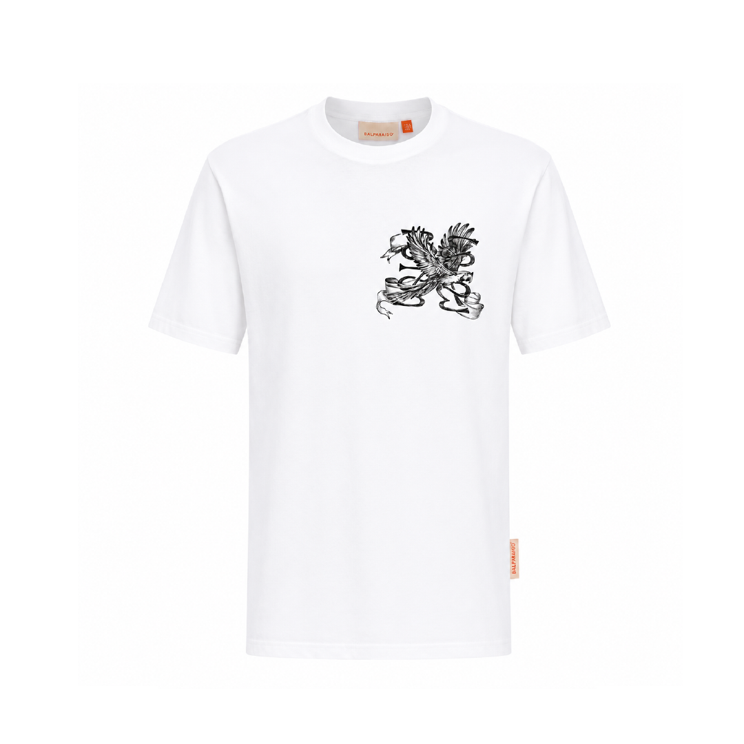 T Shirt Silence Flight White