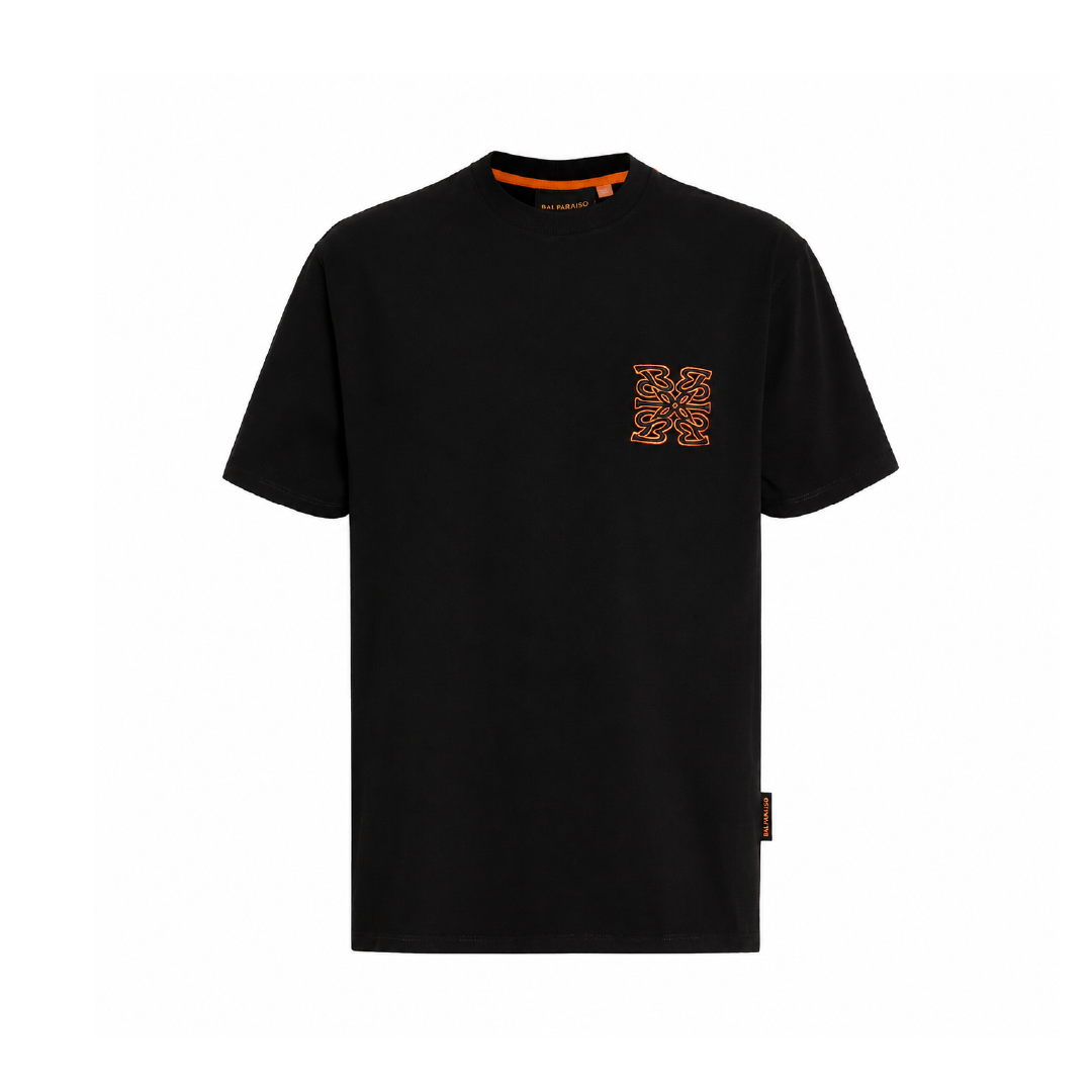 T Shirt Orange Night Black