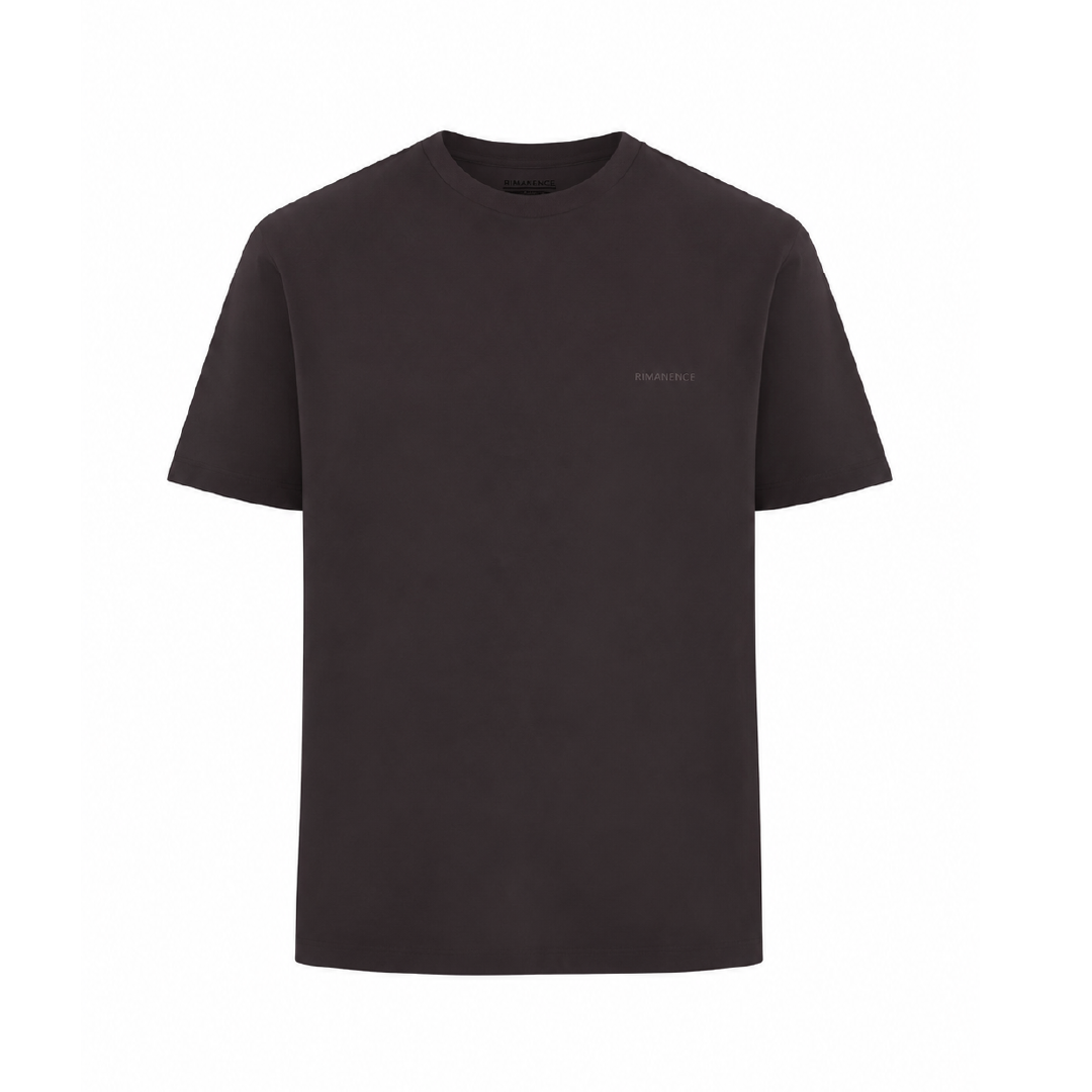 Camiseta Café Chocolate para hombre semi fitted Peak - Color Cafe Chocolate