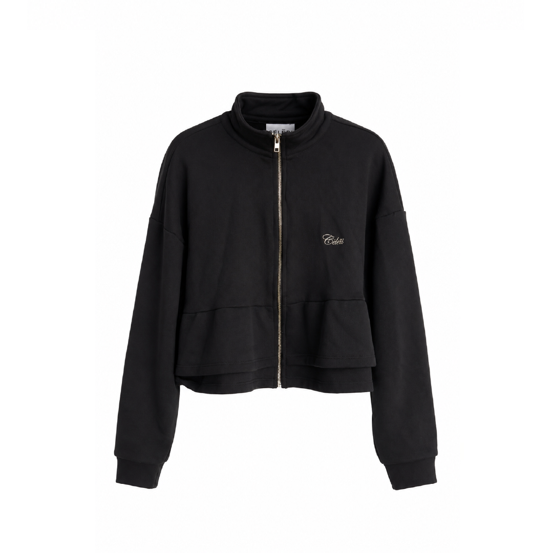 CELEIT COQUETTE HOODIE BLACK